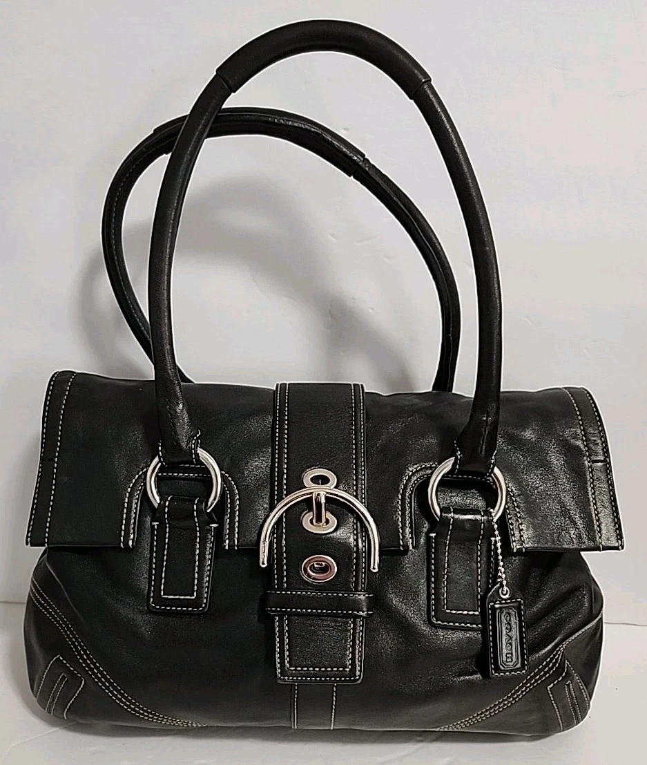 Coach Hampton Turn Lock Satchel/Top Handle Bag Handbags & Bags for