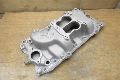 Edelbrock 2161 Performer 2-O Oval Port Big Block Chevy Intake Manifold 396 454 