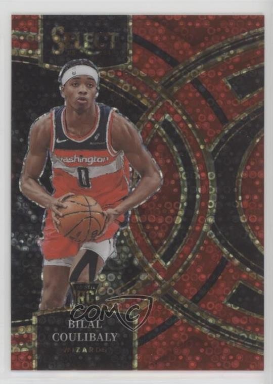 2023 Select Premier Level Red Disco Prizm 13/49 Bilal Coulibaly Rookie RC 0o5t