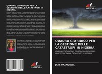 Quadro Giuridico PER LA Gestione Delle Catastrofi IN Nigeria Jane Oramunwa Buch