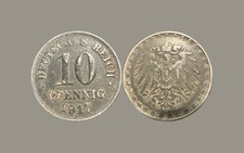 Kaiserreich : 10 Pfennig 1917 A / Eisen