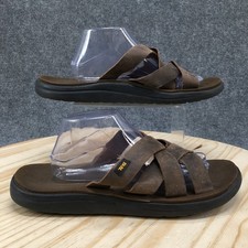 Sandalias Teva Voya Para Hombre 12 Deslizables Sin Cordones Informales Cómodas Puntera Abierta Planas Marrón