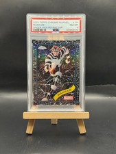 2025 Marvel Topps Chrome Makkari 212/399 Spider Web Refractor #114 PSA 8