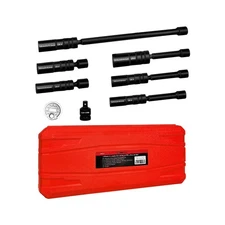 WETT 3/8-Inch Drive Magnetic Swivel Spark Plug Removal Tools Socket Set, 12 P...