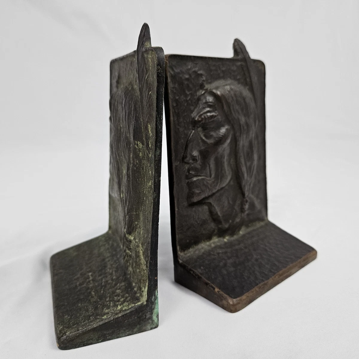 Antique Indian Bookends In Antique Metalware for sale | eBay