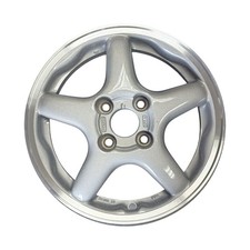14x5.5 5 Spoke Used Wheel Machined Flange And Painted Silver 4556577 14x5.5 5 Spoke Used Wheel Machined Flange And Painted Silver 4556577