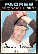 1971 TOPPS DANNY COOMBS SAN DIEGO PADRES #126 EX