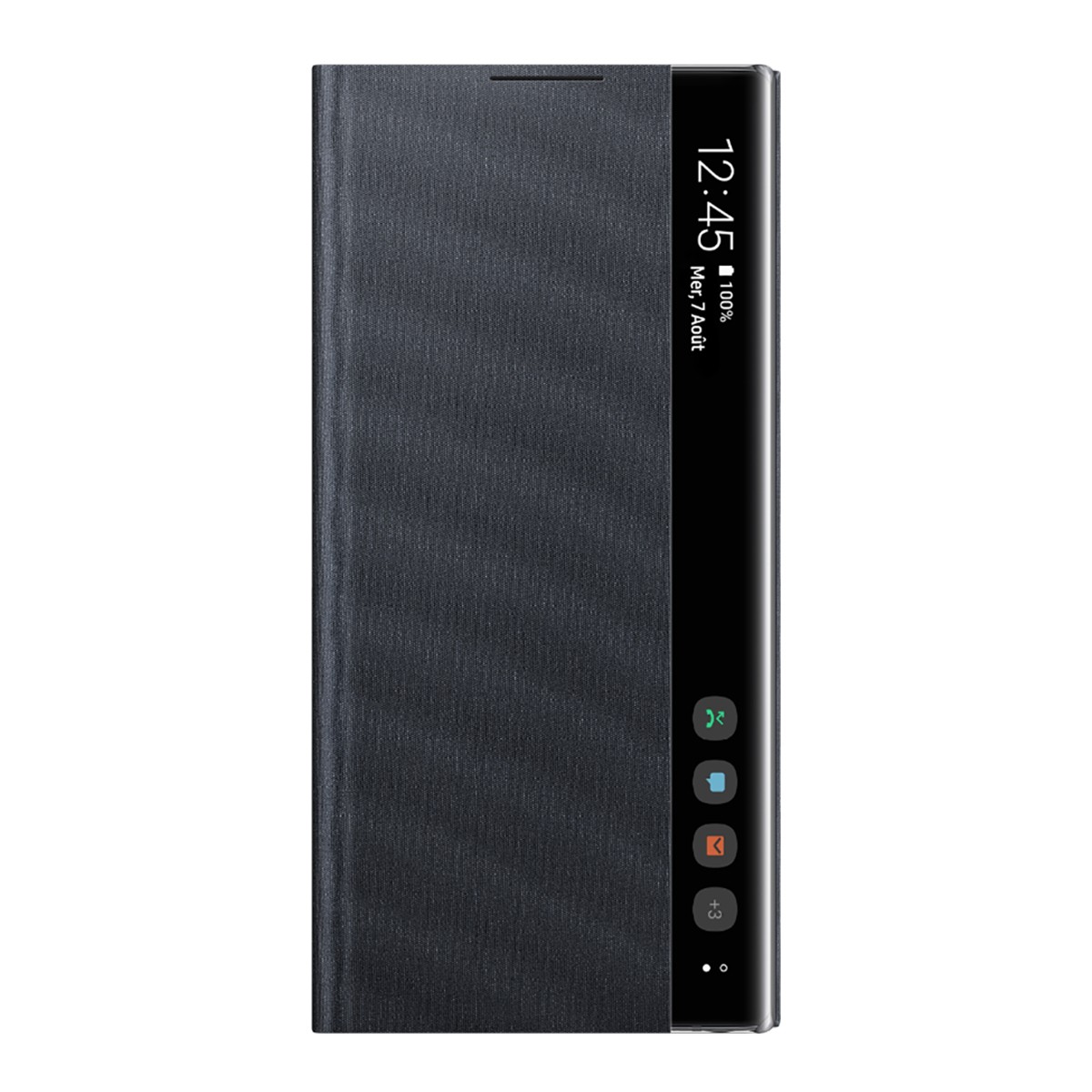 Étui Samsung Galaxy Note10 Clear View Cover Noir : Protection fine d'origine