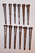 Lot of 12 Coffin Nails / Antique Nails PreOwned 1 1/2"