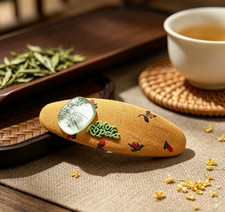 VintageChinese Style Floral Embroidered Hair Barrette Fabric Hair Clip for Women