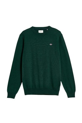 GANT 8060068-374 Baumwoll-Wolle Pullover Girocollo TARTAN GRÜN