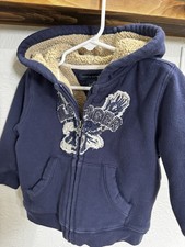 Tommy Hilfiger Hooded Lined Jacket Navy 18 Months Long Sleeve Zip Logo