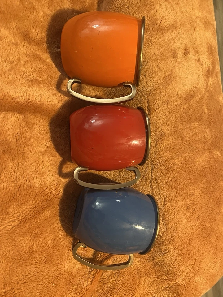 Juego de 3 tazas de cobre Mule Fiesta con mango Foto 3 de 4