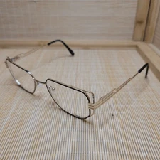 Chelsea Morgan CM 20245 Black Gold Full-Rim Eyeglasses Frames 54-17-140