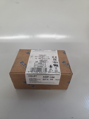 Eaton 100LET 100A Halbleiter Sicherungseinsatz IEC 240V UL 280V aR Typ (10 Stück)