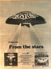 1979 Original Boston Album Collection & U.K. Tour Industry Promo Advertisement