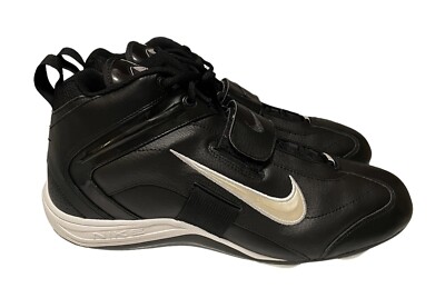 New NIKE Men's 2004 Y2K Vintage 306089 Black Football Cleats, Size