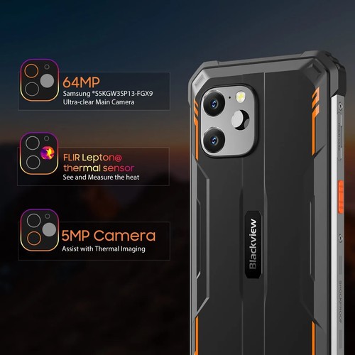 Blackview BV8900 Global Phone Waterproof 64MP 8GB+256GB 10000mAh Thermal By FLIR - 第 6/22 張圖片