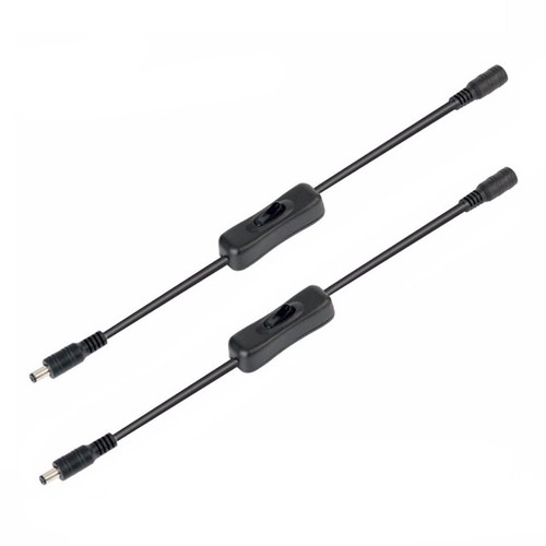 on/off DC Power Switch 5.5x2.1mm Jack Adapter Connector with Male Female COB LED - Afbeelding 14 van 14