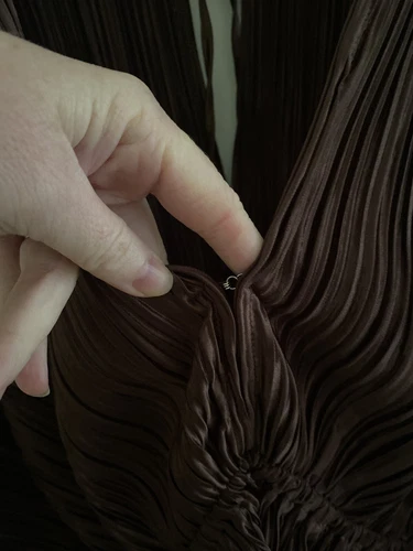 You And All Plus Size 22 Brown Crinkle Long Sleeve Top Pants Coordinate Set  - Picture 5 of 9