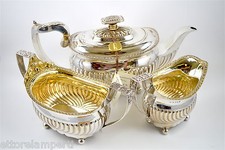 antique set 3 pcs. London Year 1813 Antique Silver The Zucc. milk size 690 302 224