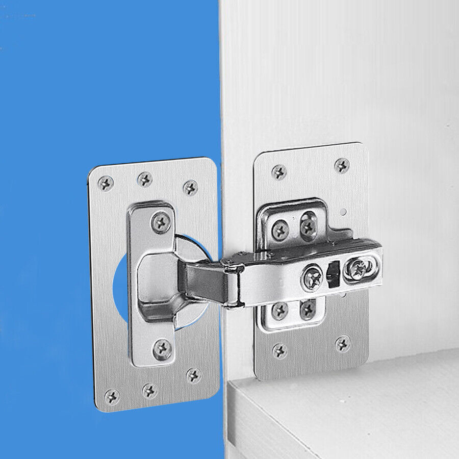 8X Hinge Repair Plate Hinge Repair Brackets Kitchen Cupboard