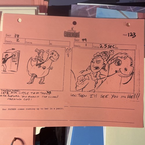 Star wars storyboards ROBOT CHICKEN Cartoon Network Animation Cel TAUNTAUN X1 - Picture 3 of 13