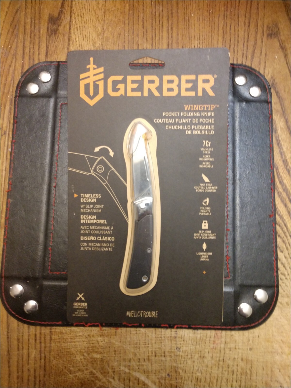 Gerber Wingtip Pocket Knife Aluminum Handle 2.375" 7Cr17MoV SS Blade 2.0 OZ 