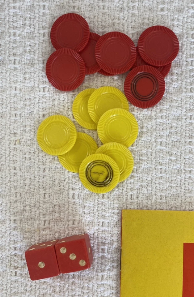 Folleto de repuesto para juego de mesa Yahtzee 1956-1972: dados, ficha, tarjeta de puntuación Foto 2 de 4