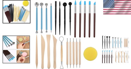 Creative Kids' Polymer Clay Toolset - 24-Pcs for Modeling & Sculpture Fun - Picture 2 of 9