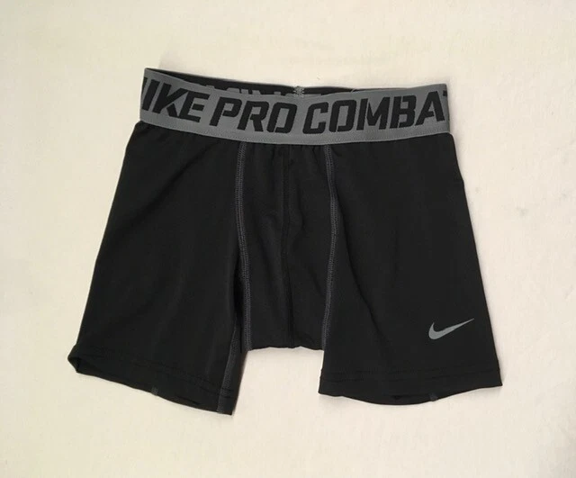 NEW Nike Pro Combat Black Compression Shorts Youth XS