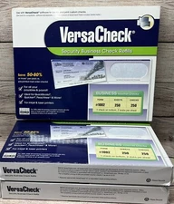 3 XVersaCheck Security Business Check Refills Form #1000 Voucher-Blue-250 Sheet