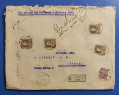 1929 insured for lire thousand franked lire 1.25 plural jubilee - RRR
