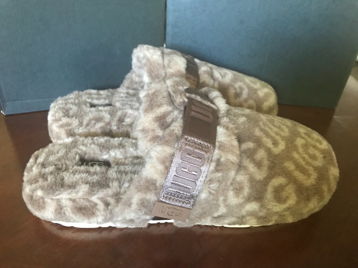 UGG Men Fluff It Pop Slippers NWB Size 10 Chestnut Stout Color | eBay