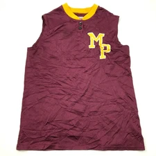 VINTAGE Mountain Pride Jersey Size Large L Red Yellow Tank Sleeveless USA 80's