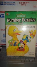 Vintage 1989 Milton Bradley Sesame Street Number Puzzles Game   Complete