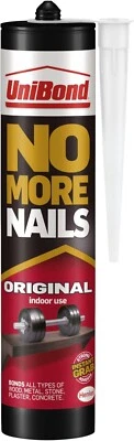 UniBond No More Nails Original, Heavy-Duty Mounting Adhesive, No Nails UK 365g