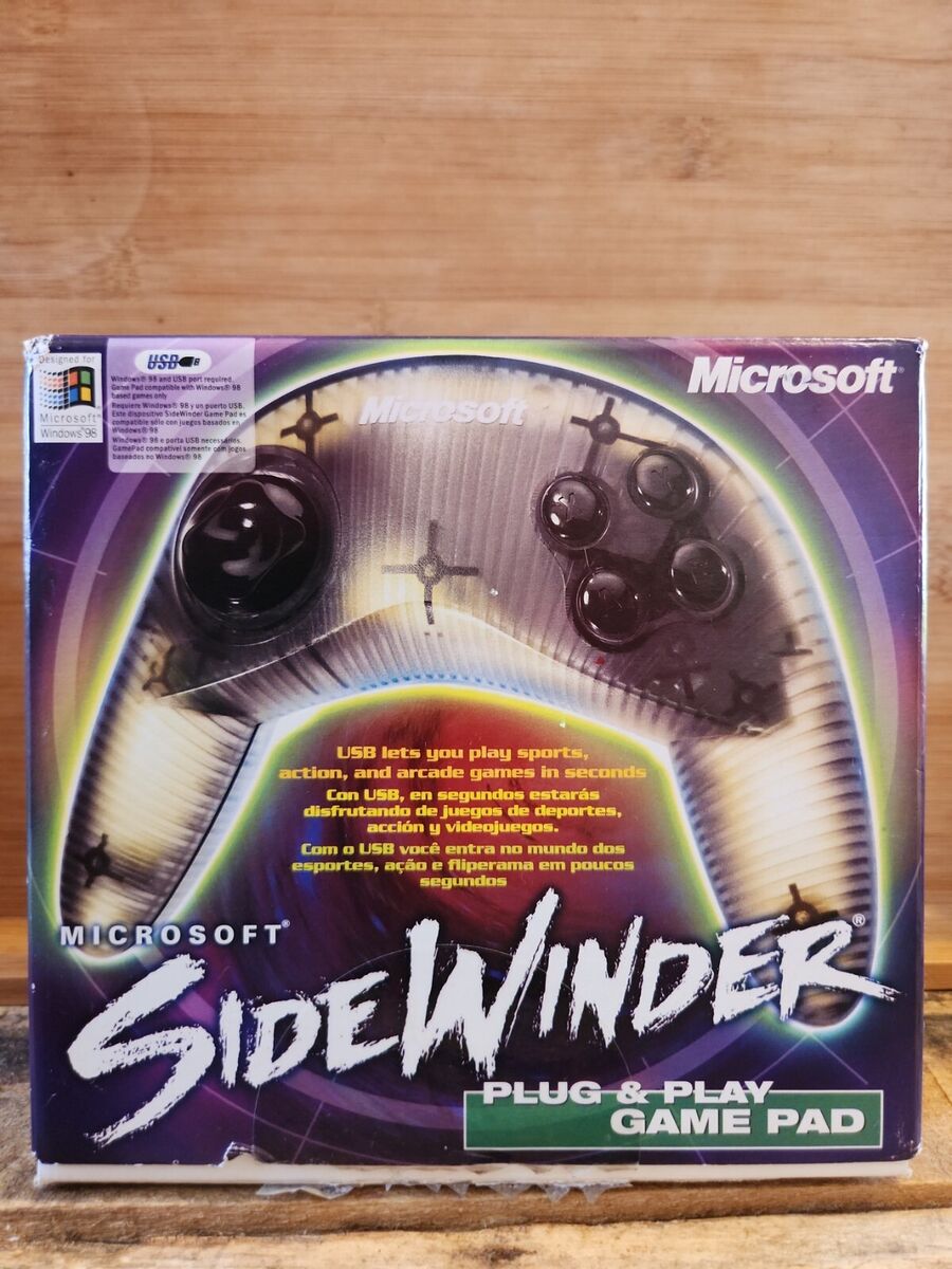 Vintage 1999 Microsoft SideWinder Plug & Play Game Pad USB Controller,Old  School