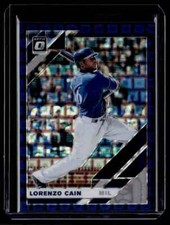 2019 Donruss Optic Purple Pandora Lorenzo Cain 97/99 Milwaukee Brewers #184