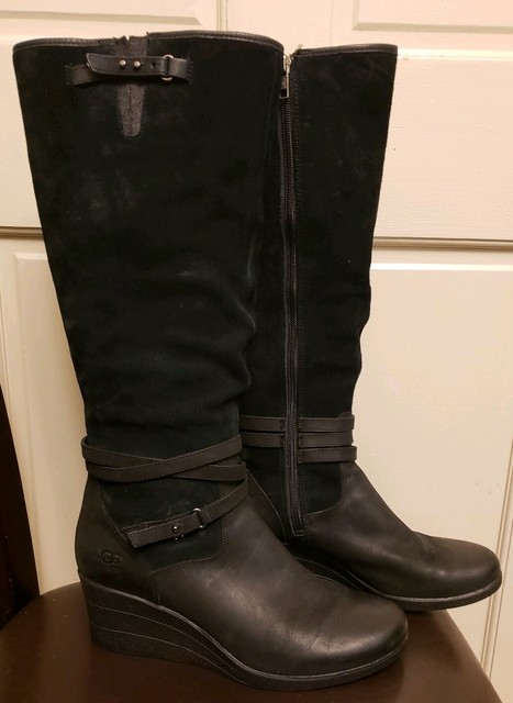 tall black boots size 11