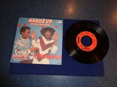Single 7''  OTTAWAN   HANDS UP (GIVE ME YOUR HEART)  1981 CARRERE 2044 204