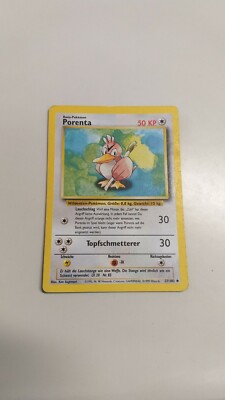 Pokemon TCG Karte - Porenta (Farfetchd) - German/Deutsch - 27/102 Base Set