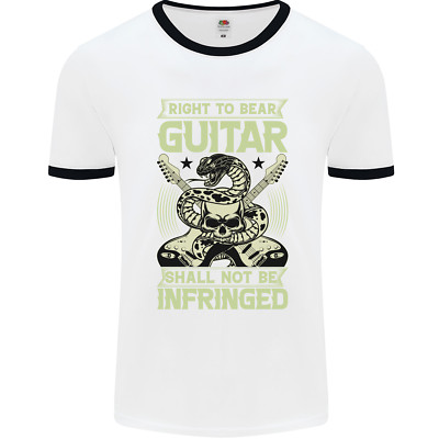 Right To Bear Gitarre Rock n Roll Musik Herren Ringer T-Shirt