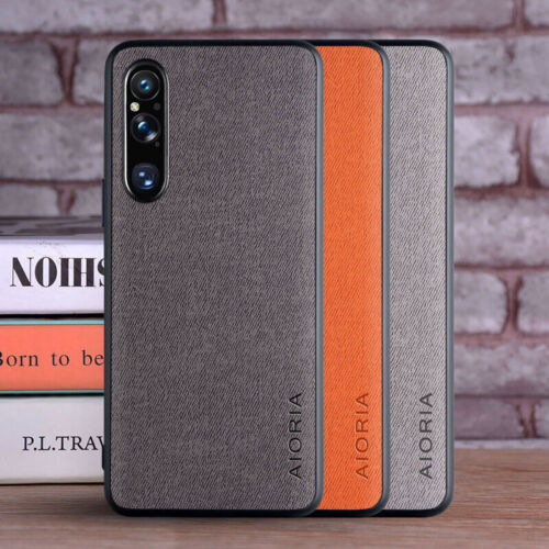 Case For Sony Xperia 1 V z23 IV 10 IV 5 III Flannel Fabric Leather Hybrid Cover
