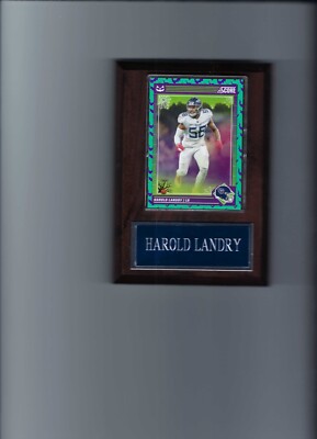 HAROLD LANDRY PLAQUE TENESSEE TITANS FOOTBALL NFL  C