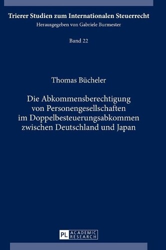 Thumbnail - Thomas Bücheler Die Abkommensberechtigung Von Personengesell