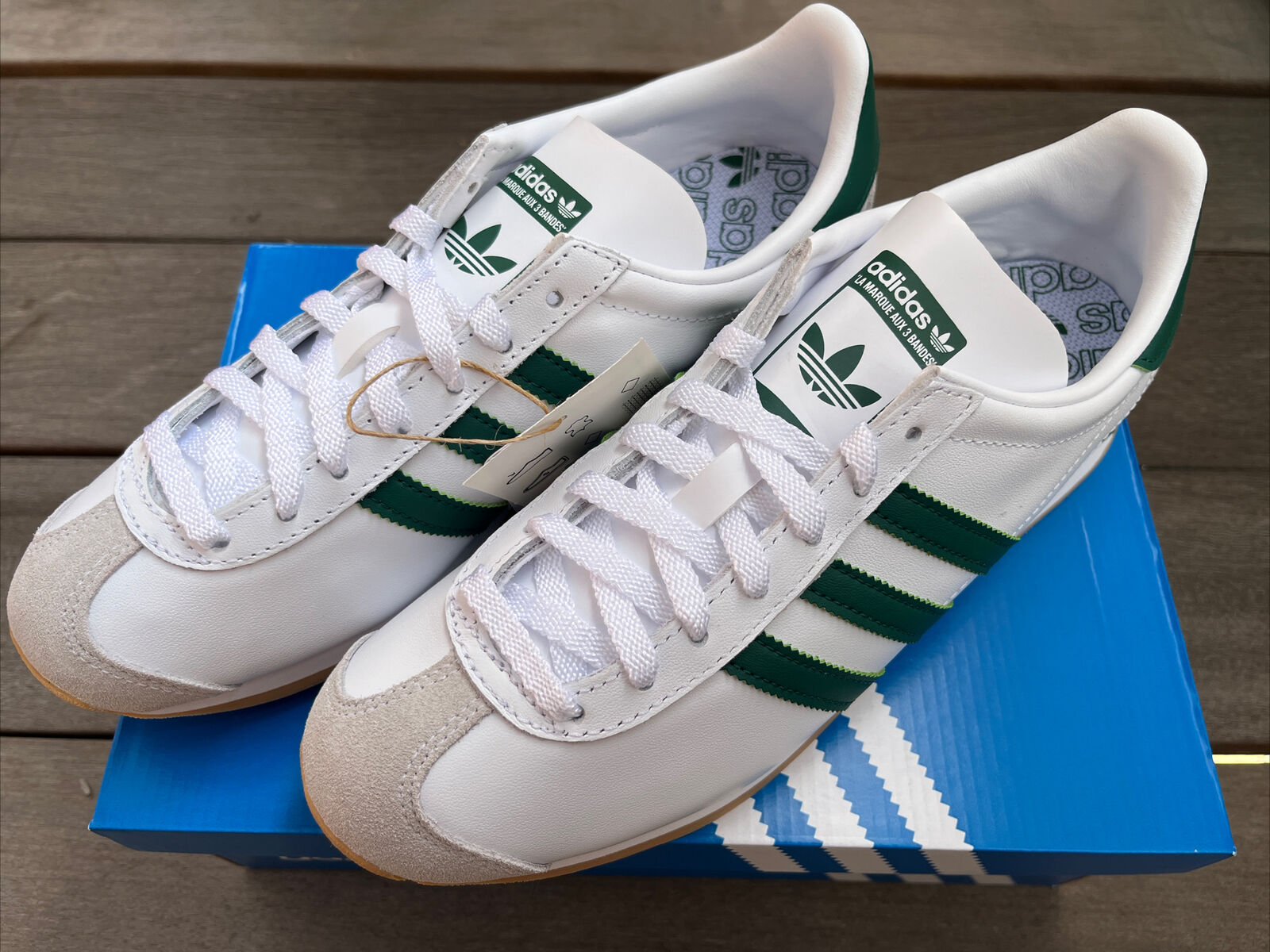 encerrar explosión ético adidas Originals Country OG FZ0013 White x Green Unisex | eBay