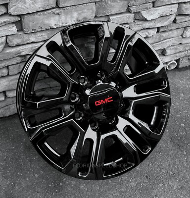 GLOSS BLACK SIERRA/DENALI HD 2500/3500 20X8.5'' WHEELS 8 LUG 2011-2026 GMC SIERRA