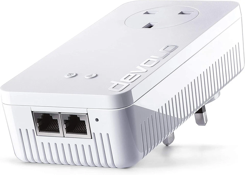 Devolo dLan 1200+  WIFI  Einzeladapter 1200 Mbit/s Steckdose  Powerlan LAN - Bild 2 von 2