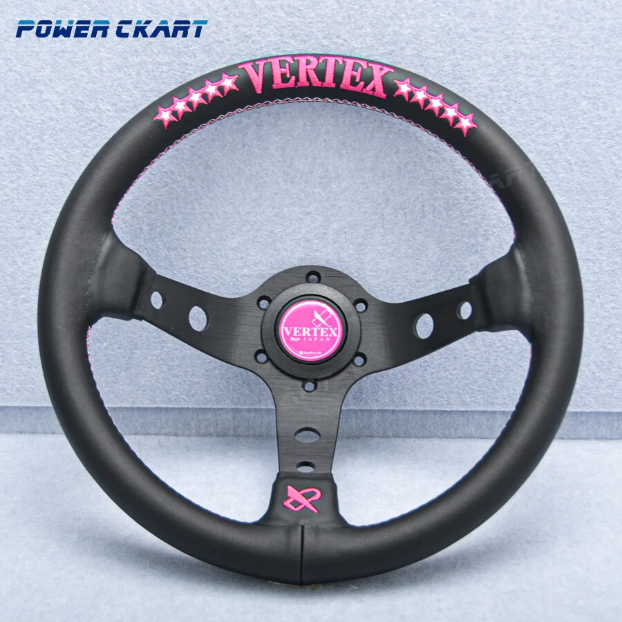 NEW 13 inch 330mm Vertex Style Sport Steering Wheel JDM Racing